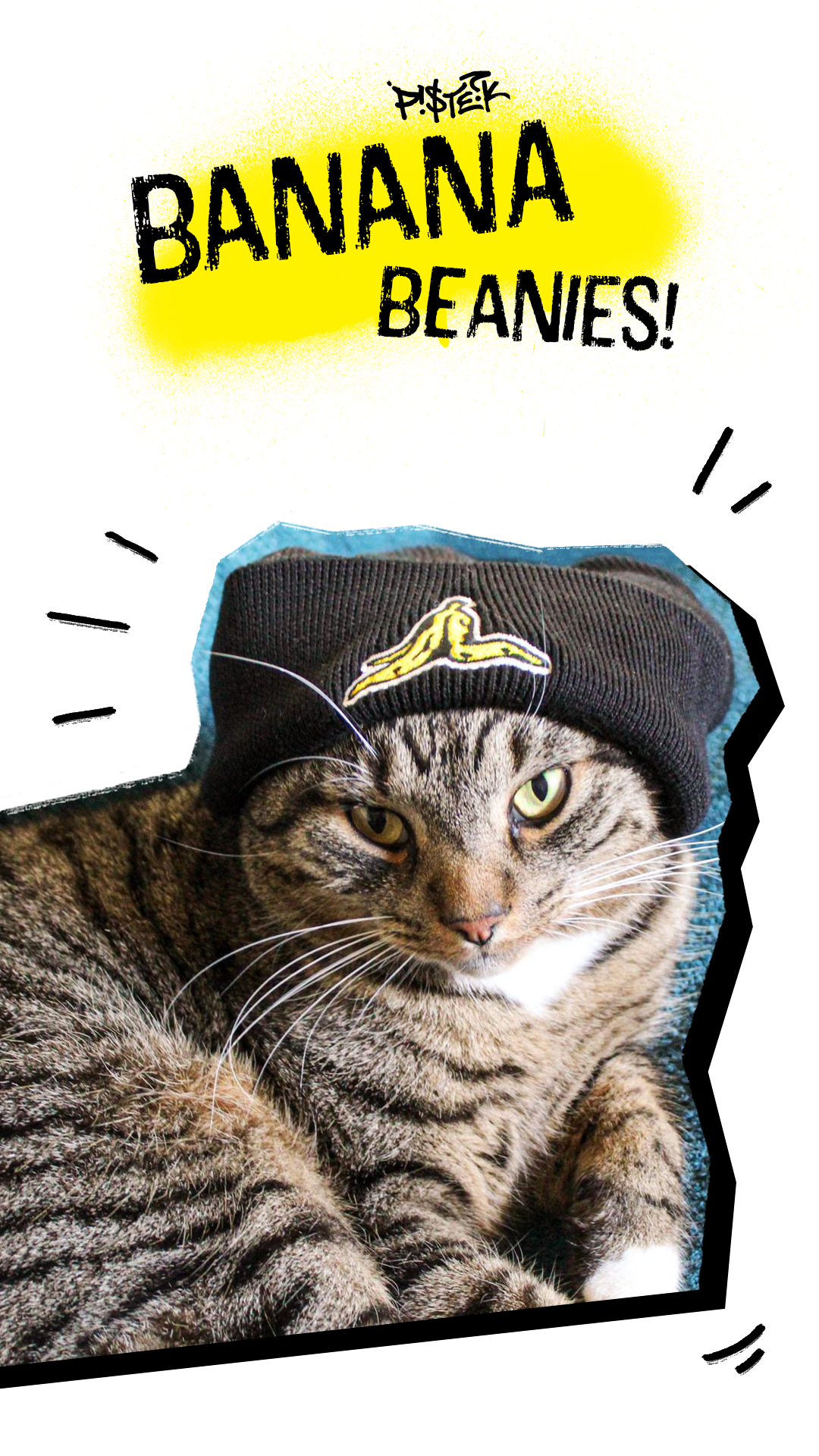 Embroidered Banana Beanie