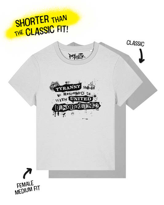 Disobedience Punk Style T-Shirt | Female Fit