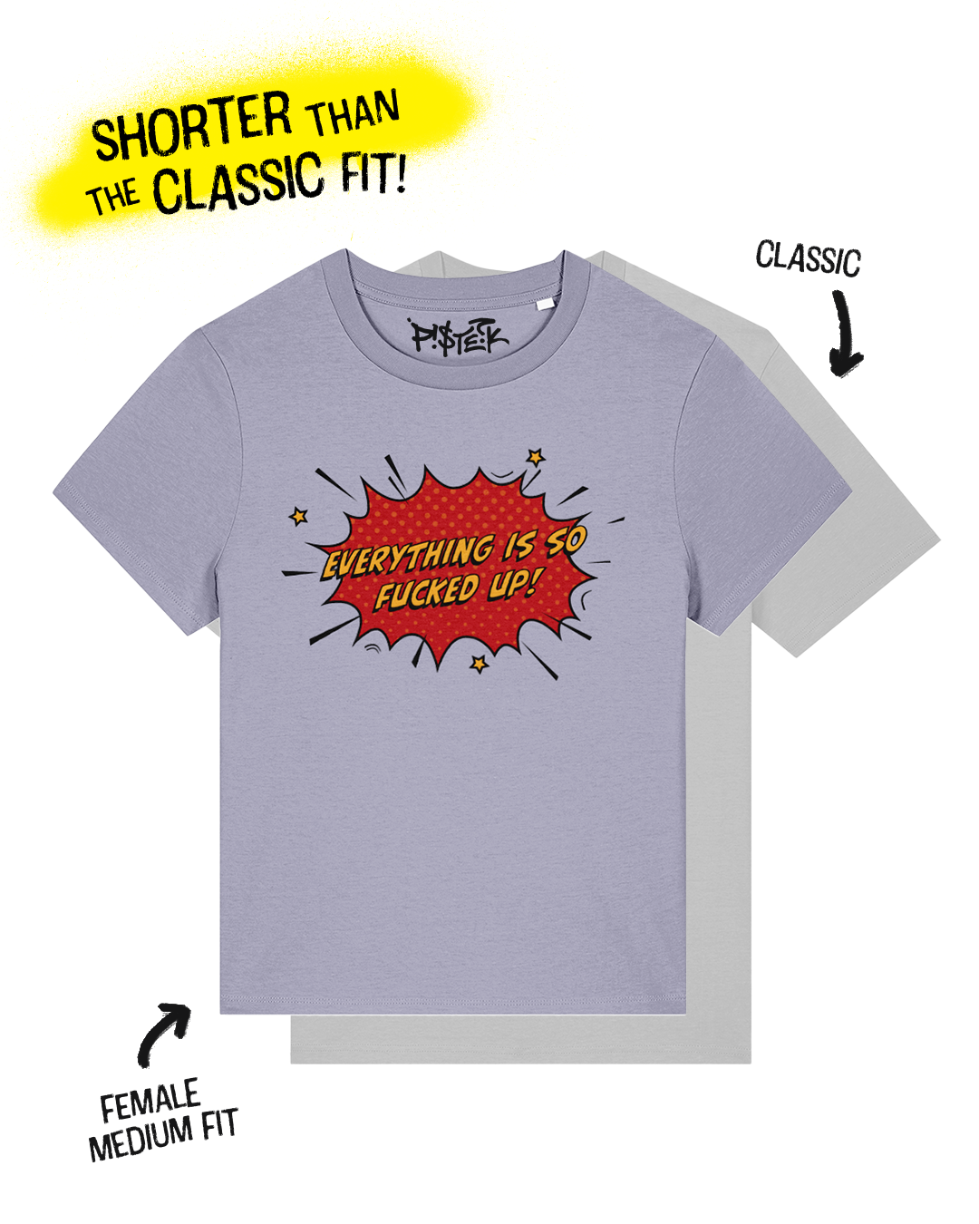 Everything Is So Fucked Up | Ironic Graphic T-Shirt | Female Fit