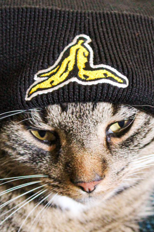 Embroidered Banana Beanie
