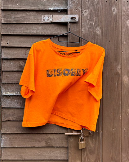 DISOBEY Crop Top | Graphic T-Shirt | Female Fit
